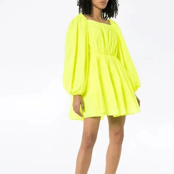 valentino neon green dress New VALENTINO Guipure Floral Lace Cocktail Sexy Dress Gown Size 38 2 4 $6,685
